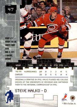 1999-00 Be a Player Millennium Signature Series - All-Star Fantasy Gold #47 Steve Halko Back