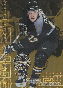 1999-00 Be a Player Millennium Signature Series - All-Star Fantasy Gold #196 Andrew Ference Front
