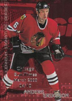 1999-00 Be a Player Millennium Signature Series - Chicago Sun-Times Ruby #58 Anders Eriksson Front