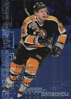 1999-00 Be a Player Millennium Signature Series - Chicago Sun-Times Sapphire #22 Sergei Samsonov Front