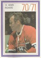 1970-71 Esso Power Players #NNO Henri Richard Front