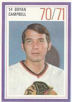 1970-71 Esso Power Players #NNO Bryan Campbell Front