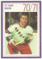 1970-71 Esso Power Players #NNO Dave Balon Front