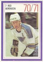 1970-71 Esso Power Players #NNO Red Berenson Front