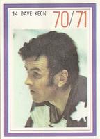 1970-71 Esso Power Players #NNO Dave Keon Front