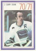 1970-71 Esso Power Players #NNO Gary Doak Front