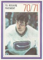 1970-71 Esso Power Players #NNO Rosaire Paiement Front