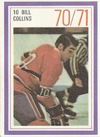 1970-71 Esso Power Players #NNO Bill Collins Front