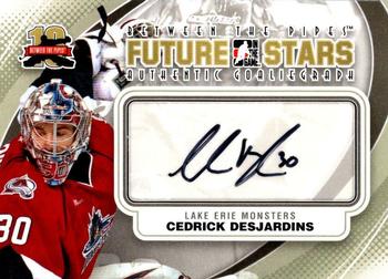 2011-12 In The Game Between The Pipes - Authentic Goaliegraph #A-CD Cedrick Desjardins Front
