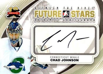 2011-12 In The Game Between The Pipes - Authentic Goaliegraph #A-CJ Chad Johnson Front