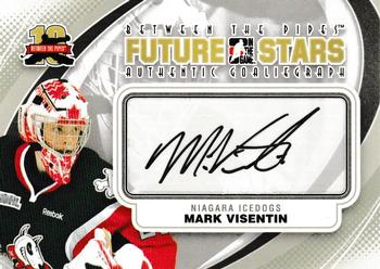2011-12 In The Game Between The Pipes - Authentic Goaliegraph #A-MVI Mark Visentin Front