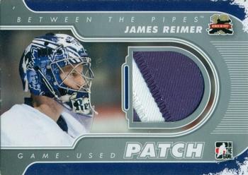2011-12 In The Game Between The Pipes - Game Used Patch Silver #M-10 James Reimer Front