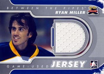 2011-12 In The Game Between The Pipes - Game Used Jersey Silver #M-31 Ryan Miller Front