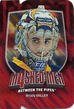 2011-12 In The Game Between The Pipes - Masked Men IV Ruby Die Cuts #MM-31 Ryan Miller Front