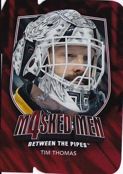 2011-12 In The Game Between The Pipes - Masked Men IV Ruby Die Cuts #MM-44 Tim Thomas Front