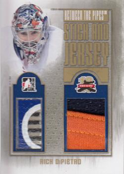 2011-12 In The Game Between The Pipes - Stick and Jersey Gold #SJ-19 Rick DiPietro Front