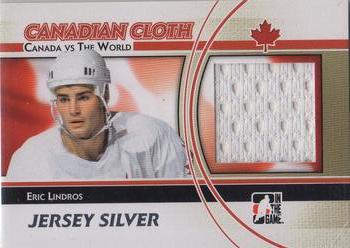 2011-12 In The Game Canada vs. The World - Canadian Cloth Jersey Silver #CCM-15 Eric Lindros Front
