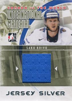2011-12 In The Game Canada vs. The World - International Materials Silver #IMM-22 Saku Koivu Front