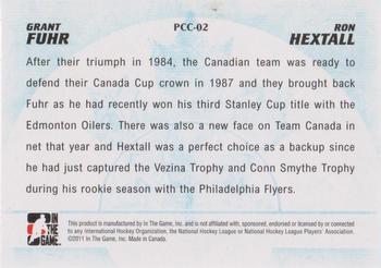 2011-12 In The Game Canada vs. The World - Protecting Canada's Crease #PCC-02 Grant Fuhr / Ron Hextall Back