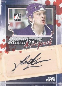 2011-12 In The Game Enforcers - Autographs #A-TE Todd Ewen Front