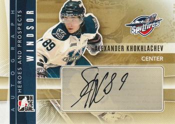 2011-12 In The Game Heroes and Prospects - Autographs #A-AK Alexander Khokhlachev Front