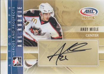 2011-12 In The Game Heroes and Prospects - Autographs #A-AM Andy Miele Front