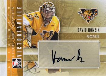 2011-12 In The Game Heroes and Prospects - Autographs #A-DHO David Honzik Front