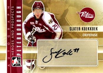 2011-12 In The Game Heroes and Prospects - Autographs #A-SK Slater Koekkoek Front