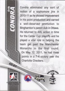 2011-12 In The Game Heroes and Prospects - Calder Cup Champions #CC-07 Erik Condra Back