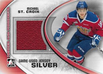 2011-12 In The Game Heroes and Prospects - Game-Used Jerseys Silver #M-23 Michael St. Croix Front
