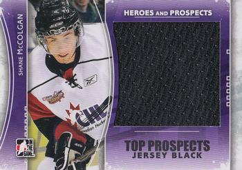2011-12 In The Game Heroes and Prospects - Top Prospects Jerseys Black #TPM-12 Shane McColgan Front