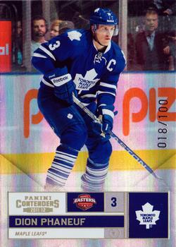 2011-12 Panini Contenders - Gold #3 Dion Phaneuf Front