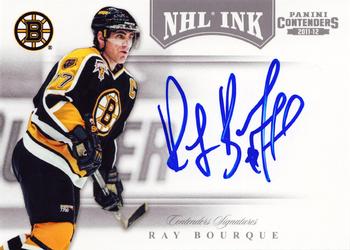 2011-12 Panini Contenders - NHL Ink #2 Ray Bourque Front
