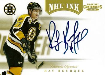 2011-12 Panini Contenders - NHL Ink Gold #2 Ray Bourque Front