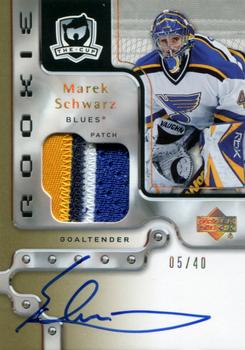 2006-07 Upper Deck The Cup - Gold Rainbow Autographed Rookie Patches #156 Marek Schwarz Front