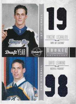 2011-12 Panini Rookie Anthology - Draft Year Combo Jerseys #37 Vincent Lecavalier / David Legwand Front