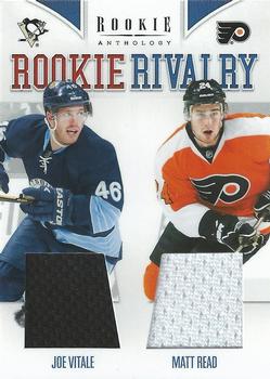 2011-12 Panini Rookie Anthology - Rookie Rivalry Dual Jerseys #43 Joe Vitale / Matt Read Front