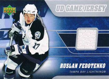 2006-07 Upper Deck - Game Jerseys #J-RF Ruslan Fedotenko Front