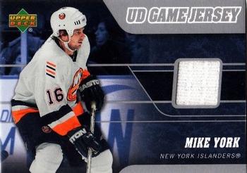 2006-07 Upper Deck - Game Jerseys #J2-MY Mike York Front