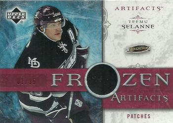 2006-07 Upper Deck Artifacts - Frozen Artifacts Patches Red #FA-TS Teemu Selanne Front