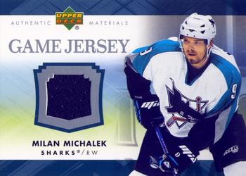 2007-08 Upper Deck - Game Jerseys #J-MI Milan Michalek Front