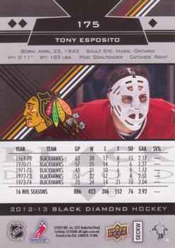 2012-13 Upper Deck Black Diamond #175 Tony Esposito Back