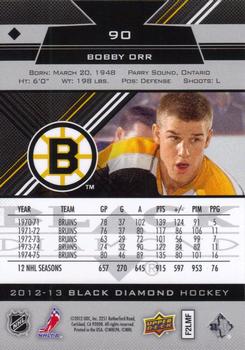 2012-13 Upper Deck Black Diamond #90 Bobby Orr Back