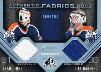 2007-08 SP Game Used - Authentic Fabrics Duals #AF2-FR Grant Fuhr / Bill Ranford Front