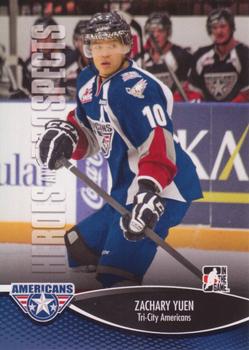 2012-13 In The Game Heroes and Prospects #147 Zachary Yuen Front