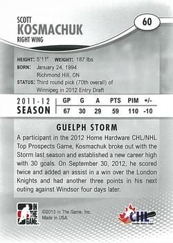 2012-13 In The Game Heroes and Prospects #60 Scott Kosmachuk Back