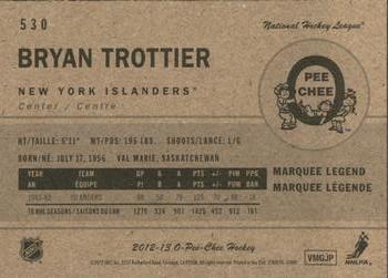 2012-13 O-Pee-Chee - Retro #530 Bryan Trottier Back