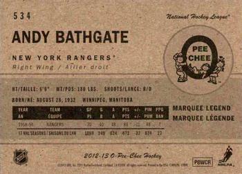 2012-13 O-Pee-Chee - Retro #534 Andy Bathgate Back