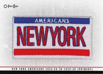 2012-13 O-Pee-Chee - Team Logo Patches #TL-81 New York Americans 1925-26 to 1929-30 (Primary) Front