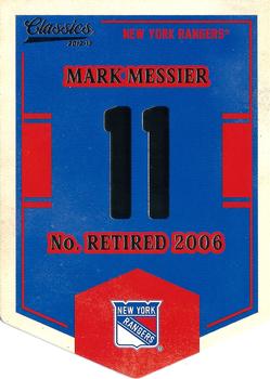 2012-13 Panini Classics Signatures - Banner Numbers #EN7 Mark Messier Front